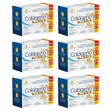 Kit 6 Suplementos Colágeno Tipo 2 - 90 Capsulas - La San Day